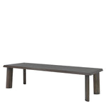 Eichholtz Dining Table Bari mocha straight oak veneer The Bari Dining Table has a minimal and robust look and stands out thanks to its angled legs and bev