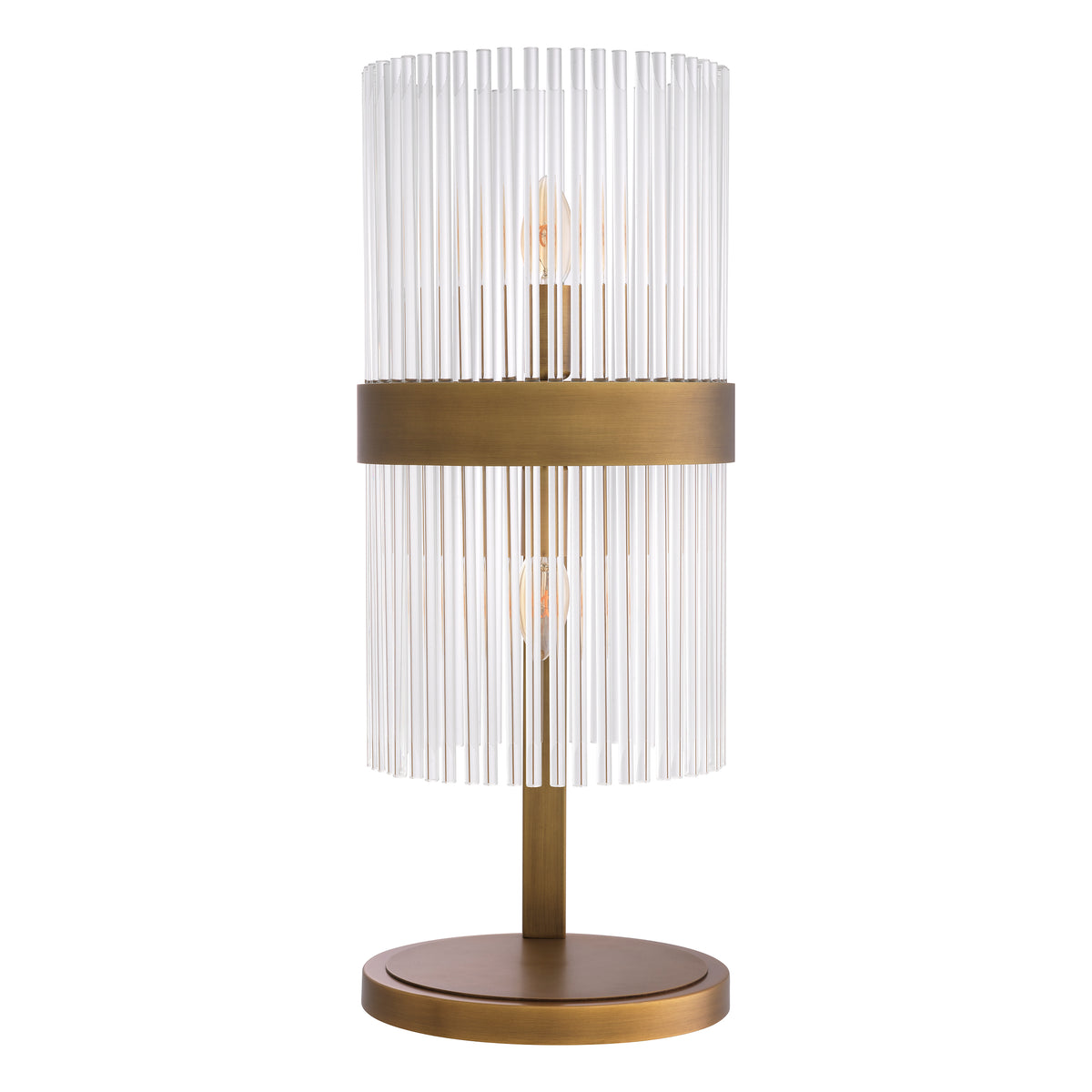 Eichholtz Table Lamp Carnero antique brass finish With a hint of retro style, the Carnero Table Lamp fits a host of traditional and contemporary inter