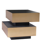 Eichholtz Side Table Shelton brushed brass finish Create an extravagant new look in your living room with Side Table Shelton. This quirky design featu