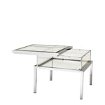 Eichholtz Side Table Harvey polished stainless steel Display your collectables in style with the square Harvey Side Table, the perfect table to showcase