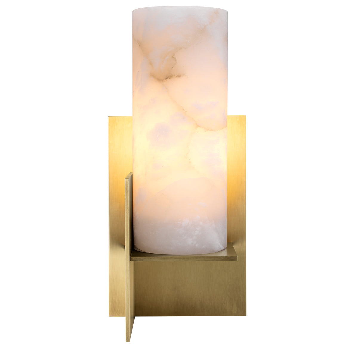 Eichholtz Table Lamp Frisco antique brass finish alabaster Handcrafted by skilled artisans, Table Lamp Frisco stands out for its geometric design. Bring co