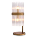 Eichholtz Table Lamp Carnero antique brass finish With a hint of retro style, the Carnero Table Lamp fits a host of traditional and contemporary inter