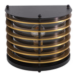 Eichholtz Outdoor Wall Lamp Logan black finish clear glass UL The Logan Wall Lamp exudes a contemporary allure that complements any home decor. With its sl