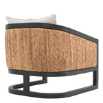 Eichholtz Chair Aruba classic black finish natural sea grass sentier cream The Chair Aruba is the definition of where natural materials meet a modern aesthetic. The classic bl - 3
