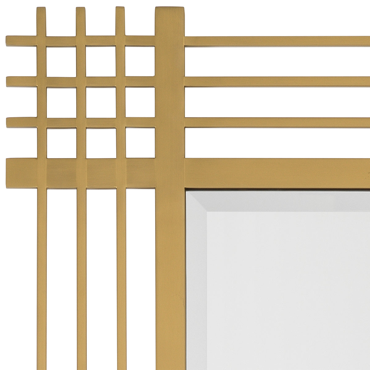 Eichholtz Mirror Pierce rectangular brushed brass finish Let the light bounce around for brightness while adding sophisticated style to your space with the