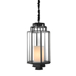 Eichholtz Lantern Monticello M black finish Tastefully blending contemporary design with a touch of industrial flair, the Monticello M Lantern i