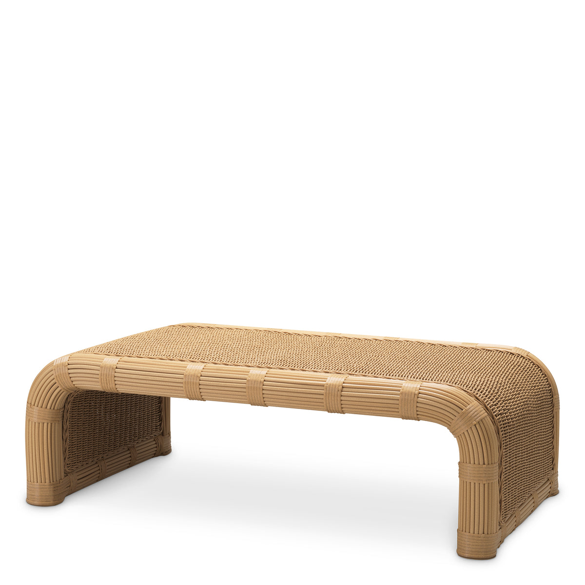 Eichholtz Outdoor Coffee Table Riverton faux rattan Transform your terrace with the Outdoor Coffee Table Riverton faux rattan, a relaxed yet refined cen