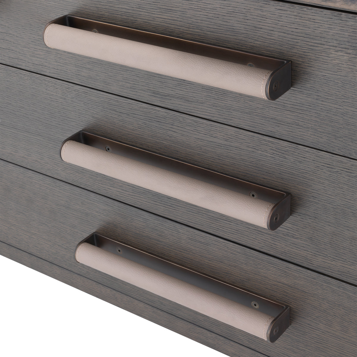 Eichholtz Desk Sanderson mocha straight oak veneer A contemporary design gives the Sanderson Desk its stylish modern aesthetic. The top has a turning m