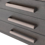 Eichholtz Desk Sanderson mocha straight oak veneer A contemporary design gives the Sanderson Desk its stylish modern aesthetic. The top has a turning m
