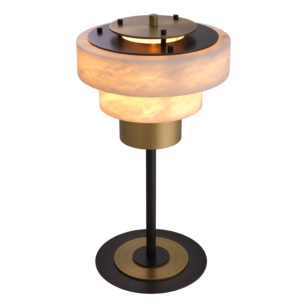 Eichholtz Table Lamp Zereno antique brass finish Experience the epitome of luxury with the Zereno Table Lamp. Its antique brass finish emanates a war