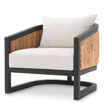 Eichholtz Chair Aruba classic black finish natural sea grass sentier cream The Chair Aruba is the definition of where natural materials meet a modern aesthetic. The classic bl