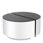 Eichholtz Side Table Astra polished ss set of 2 This stunning set of 2 semi-circular Astra Side Tables will give you a lot of layout options. Each t
