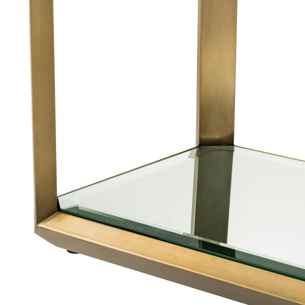 Eichholtz Console Table Callum brushed brass finish Evoke the seductive style of the seventies with the decadent Callum Console Table. Its brushed brass