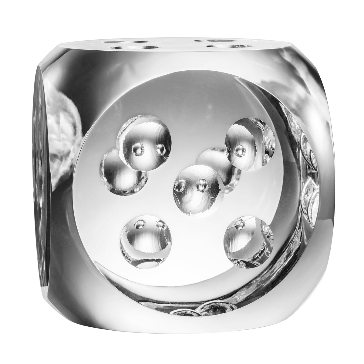 Eichholtz Desk Accessory Dice Tradizione crystal glass set of 2 Add a playful yet stylish touch to your coffee table vignette or mantelpiece with the 2-pie