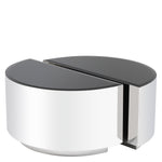 Eichholtz Side Table Astra polished ss set of 2 This stunning set of 2 semi-circular Astra Side Tables will give you a lot of layout options. Each t