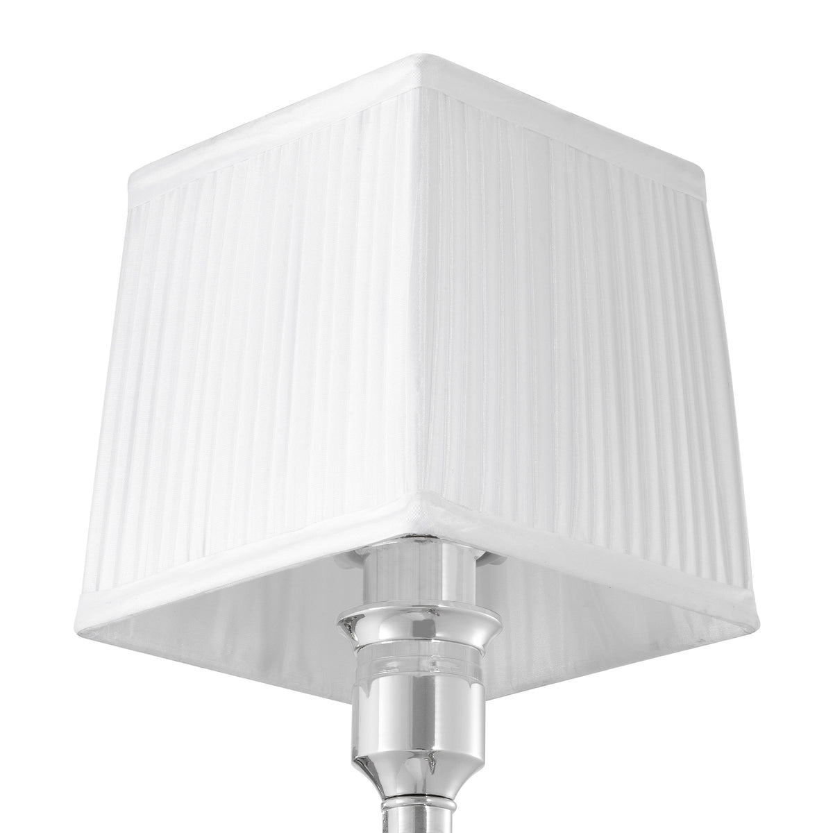 Eichholtz Wall Lamp Ellington nickel finish incl white shade Elevate your interior lighting with the sophisticated Wall Lamp Ellington by Eichholtz. This e