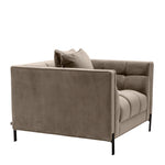 Eichholtz Chair Sienna savona greige velvet The sumptuous Sienna Chair pairs comfort with high-style. Featuring a t-shape, its backrest forms a