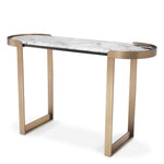 Eichholtz Console Table Fabio brushed brass finish Taking inspiration from Art Deco design, the Fabio Console Table is a stylish addition to any hallwa