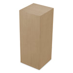 Beige hexagonal pedestal on a white background