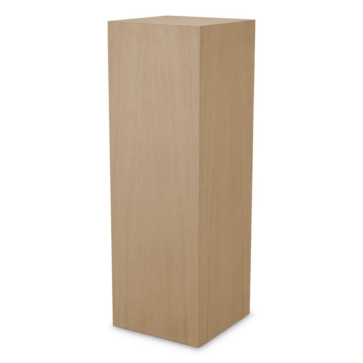 Beige rectangular plinth on a white background