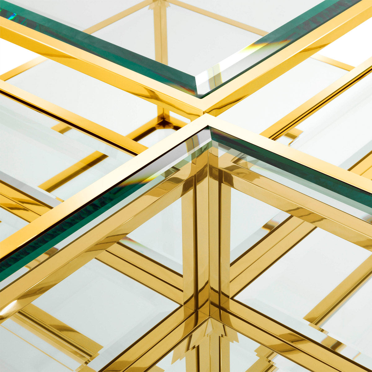 Angled view of Coffee Table Tortona Set Of 4 showing proportions and detailing (Image 3)