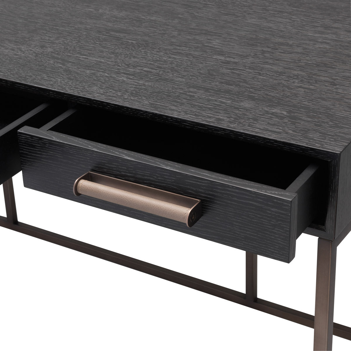 Detail shot of Desk Larsen craftsmanship — Bronze accents (Image 5)