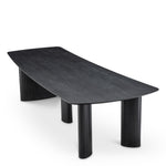 Dining Table Bergman L by Eichholtz in a styled setting — Charcoal Grey Oak Veneer (Image 4)