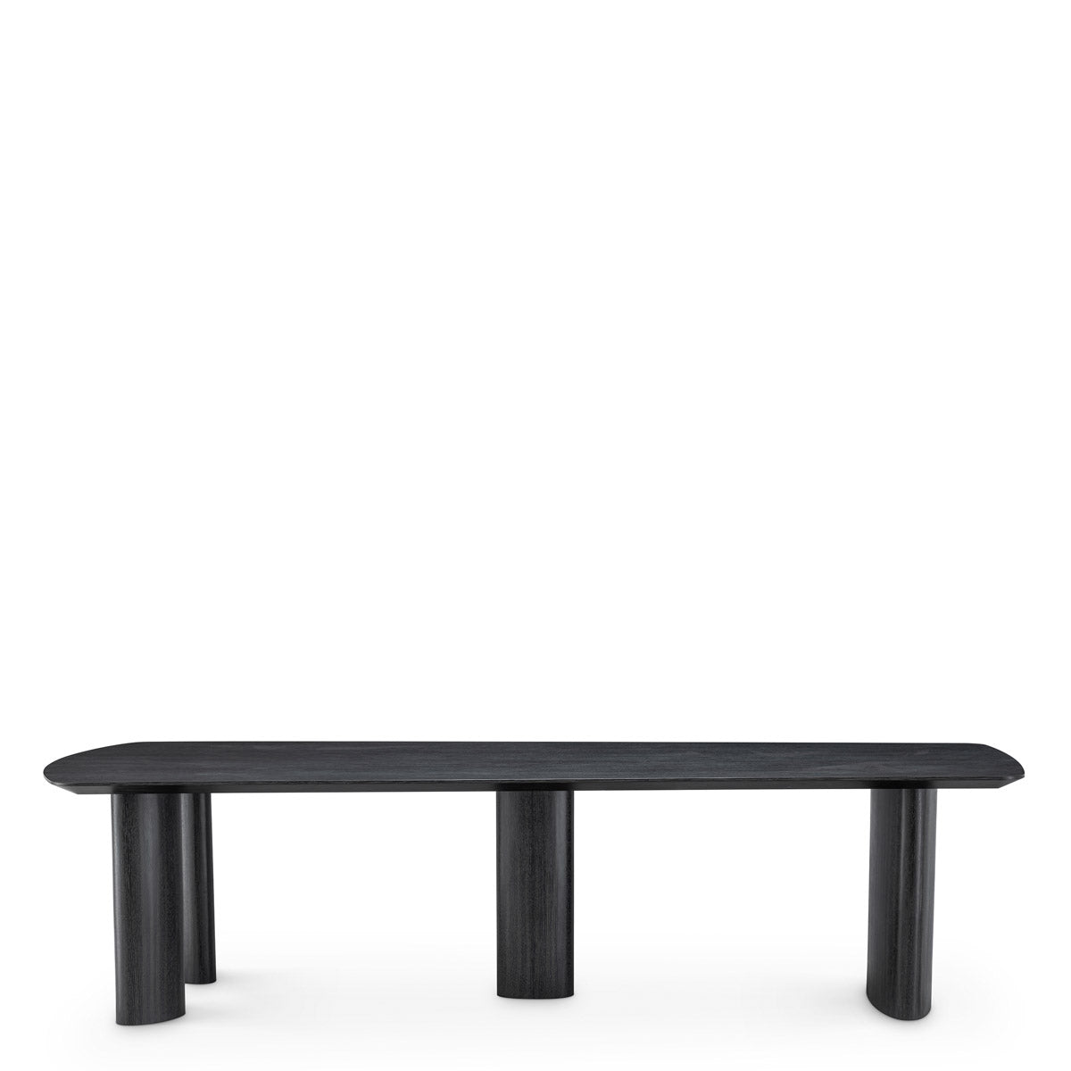 Lifestyle angle of Dining Table Bergman L with refined Charcoal Grey Oak Veneer tones (Image 8)