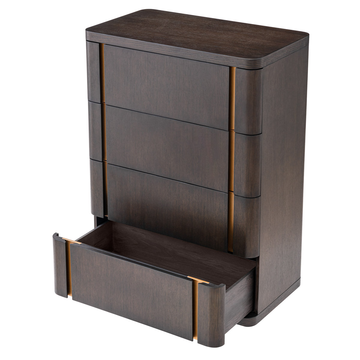 Angled view of Drawer Dresser Modesto Tall showing proportions and detailing (Image 3)