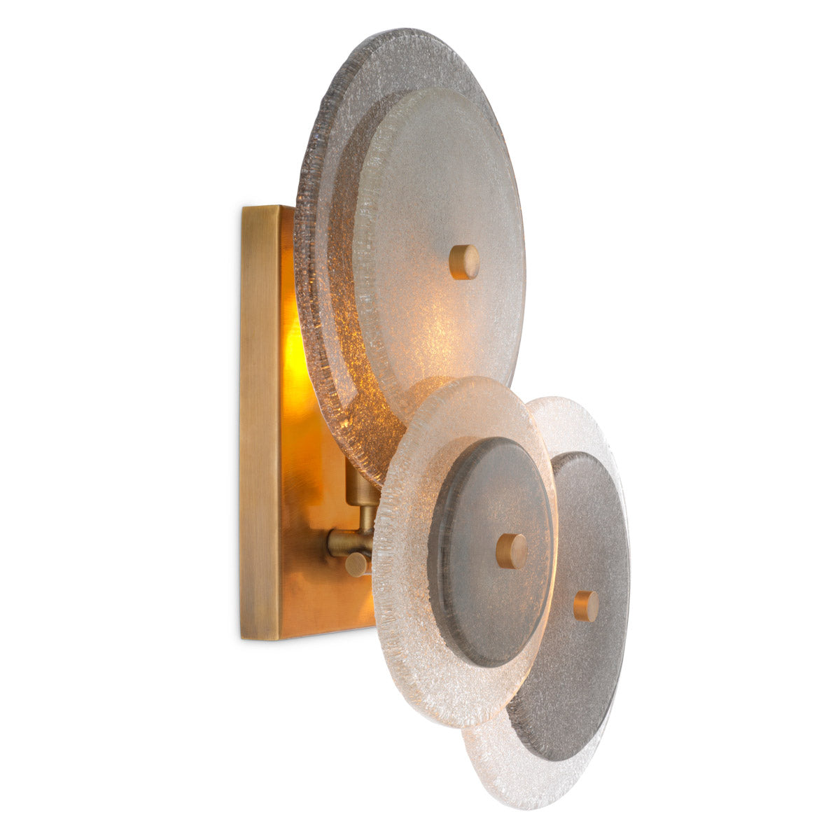 Wall Lamp Hyde Vintage brass finish | handmade glass Lighting 118360UL 4