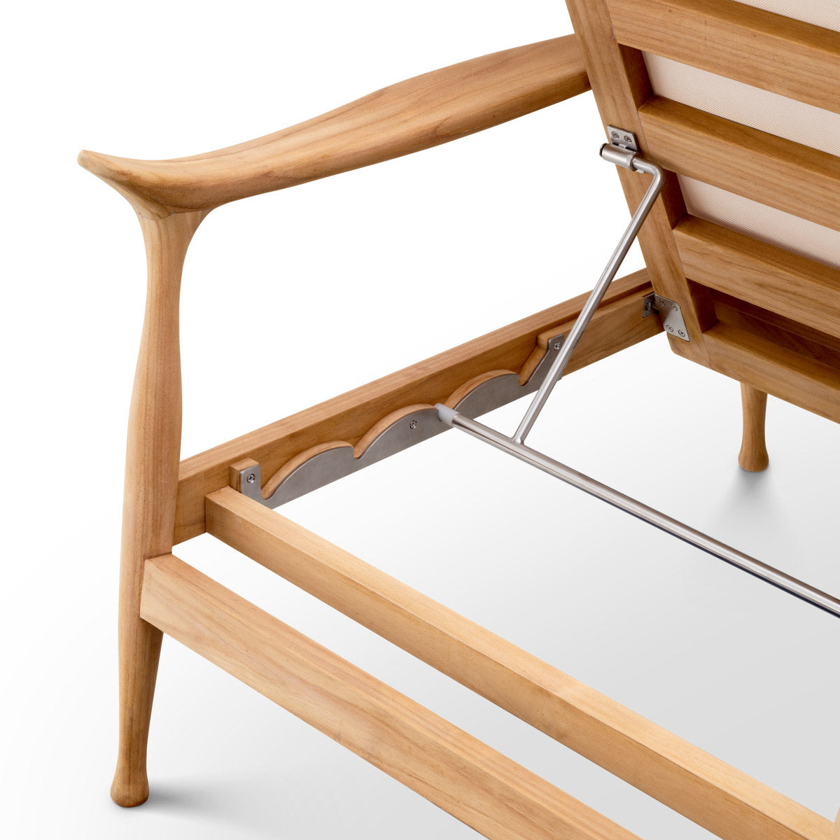 Outdoor Daybed Manzo Natural teak | flores off-white Outdoor 118465 9