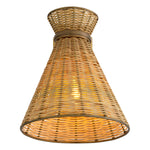 Wall Lamp Kon Tiki Vintage brass finish | natural rattan Lighting 118537UL 3