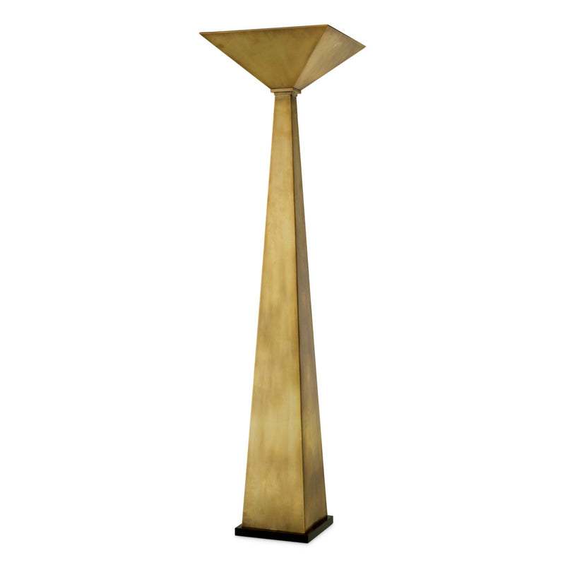 Floor Lamp Augustus Vintage brass finish | black granite base Lighting 118939UL 2