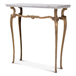 Console Table Fabiola Vintage brass finish | white marble top Tables 119226 2