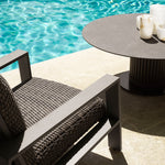 Outdoor Chair Belle Vue Grey finish | grey faux rattan Outdoor 119228 3