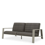 Outdoor Sofa Belle Vue Grey finish | grey faux rattan Outdoor 119229 2
