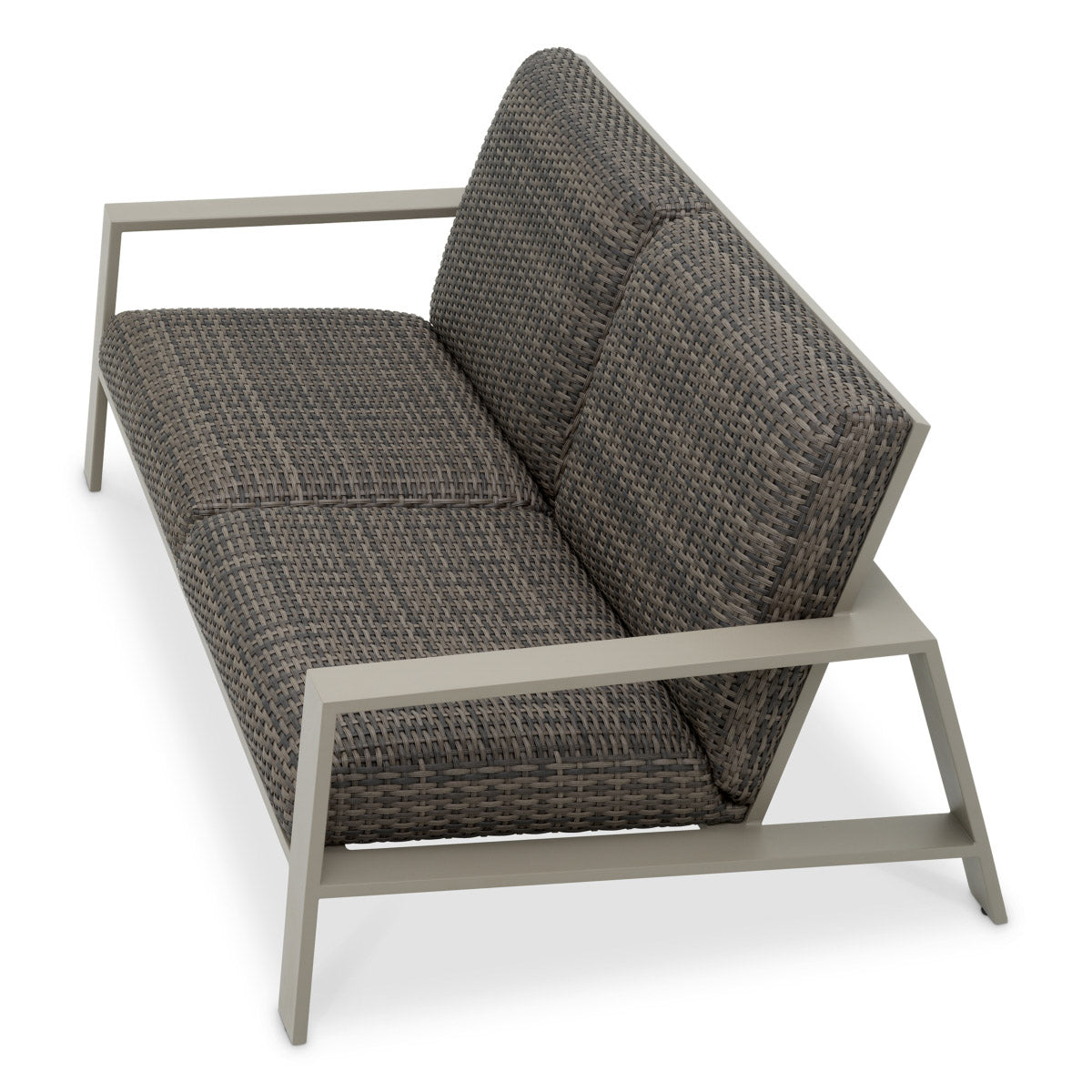 Outdoor Sofa Belle Vue Grey finish | grey faux rattan Outdoor 119229 5