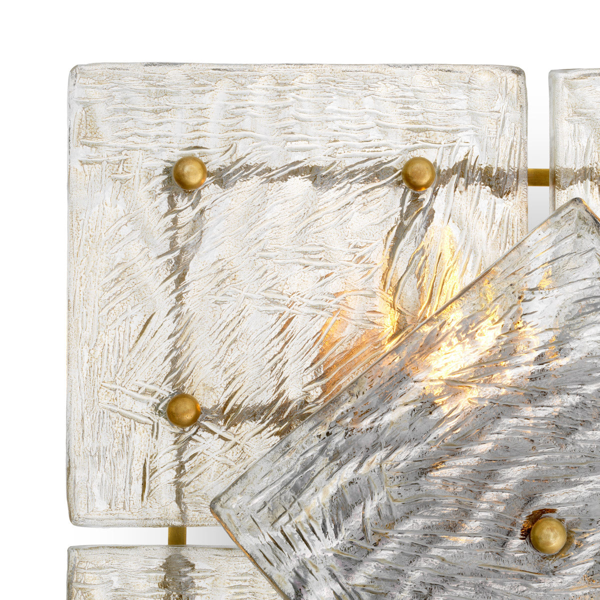 Wall Lamp Hestia Vintage brass finish | handmade glass Lighting 119269UL 6