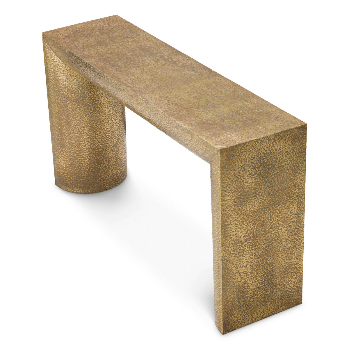 Console Table Drayton by Eichholtz in a styled setting — Hammered Vintage Brass (Image 4)