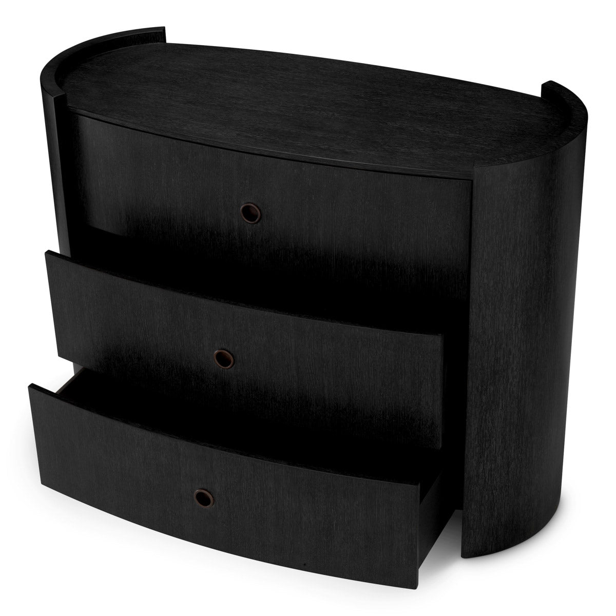 Drawer Dresser Splendora Charcoal grey oak veneer | bronze finish Cabinets 119329 4