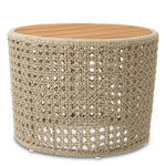 Outdoor Side Table Trinity Natural teak | cream rope Outdoor 119352 2