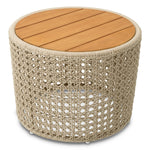 Outdoor Side Table Trinity Natural teak | cream rope Outdoor 119352 5