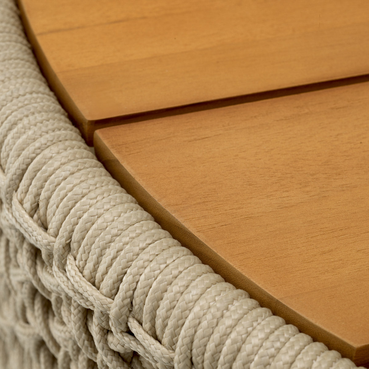 Outdoor Side Table Trinity Natural teak | cream rope Outdoor 119352 8