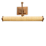 Wall Lamp Luca L Natural rattan | antique brass finish Lighting 119354UL 5