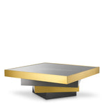 Coffee Table Zamora Brushed brass finish | bronze finish | smoke glass Tables 119373 2