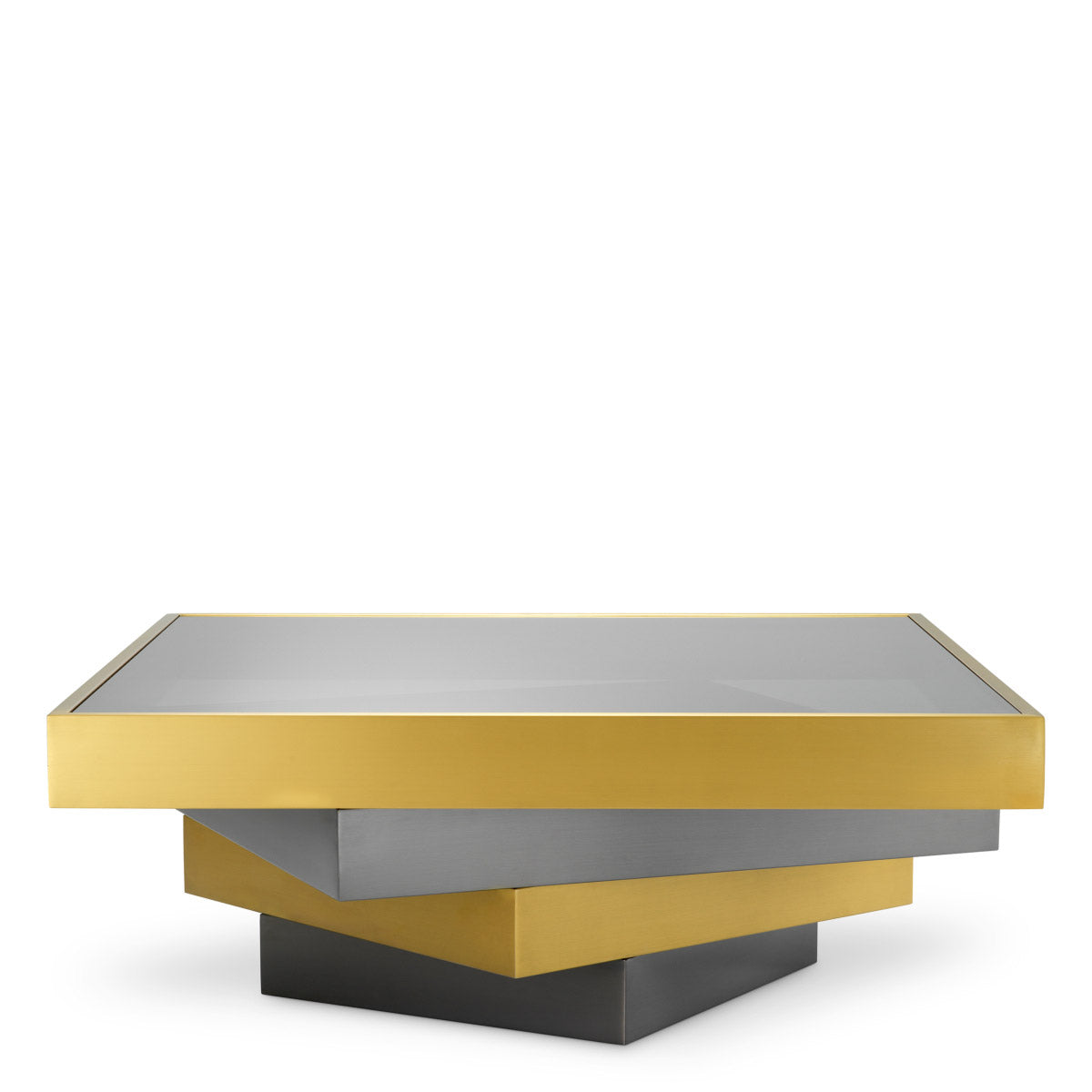 Coffee Table Zamora Brushed brass finish | bronze finish | smoke glass Tables 119373 4