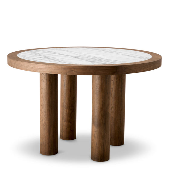Dining Table Presedio Walnut veneer | biano lilac marble Tables 119386 2