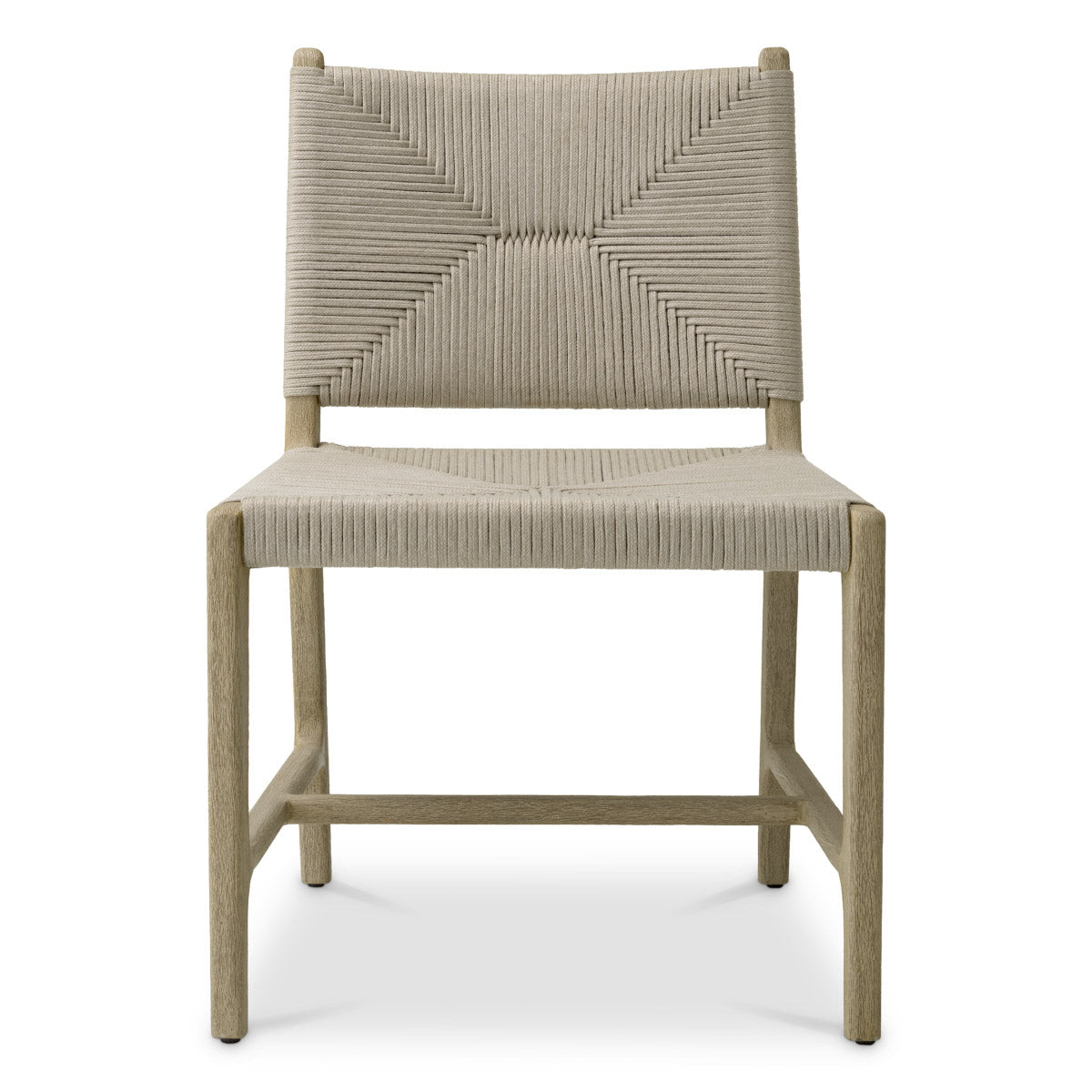 Outdoor Dining Chair Pivetti Aged teak | light grey rope Outdoor 119464 4