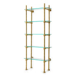 Wall Cabinet Monforte Vintage brass finish | clear glass Cabinets 119492 2