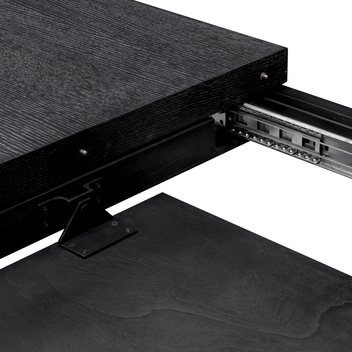 Extendable Dining Table Atelier S Charcoal grey oak veneer Tables 119495 8